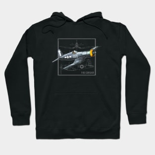 Curtiss F4U Corsair | WW2 Fighter Plane Hoodie